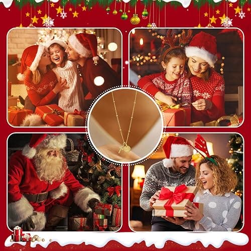 Turandoss Christmas Gifts for Teen Girls, Dainty 14K-Gold-Plated Cross Initial Disc A-Z Pendant Necklace, Trendy Faith Jewelry Birthday Christmas Gifts for Women Girls thumbnail 5