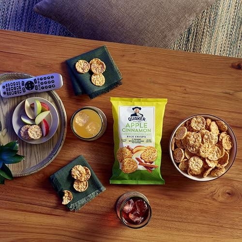 Quaker Rice Crisps, Gluten Free, 3 Flavor Sweet Variety Mix, 0.91oz Bags (Pack of 30) thumbnail 3