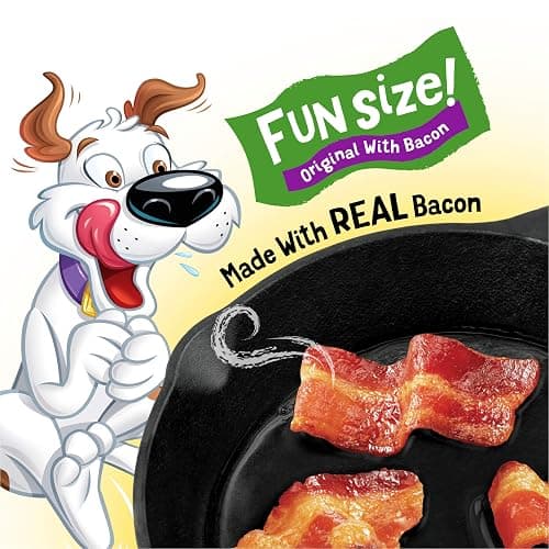 Purina Beggin' Fun Size Dog Treats, Original with Bacon, 25 oz Pouch | Big bacony flavor in a soft, easy-to-chew texture, with real meat as the first ingredient and no artificial flavors thumbnail 3