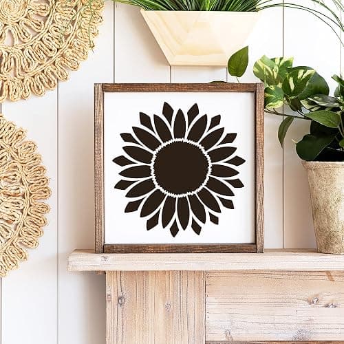 Sunflower Stencil - Sunflower Nature Stencil for Painting, Small thumbnail 3