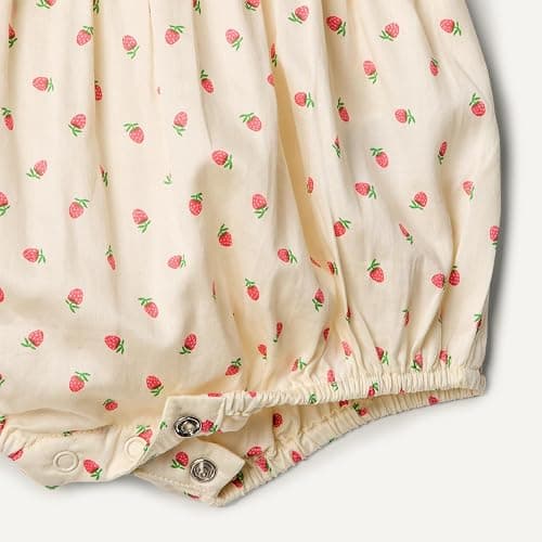 Amazon Essentials x Sofia Grainge Baby Girls' Woven Sleeveless Romper thumbnail 3