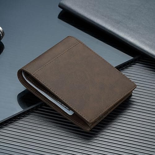 furid Airtag Wallet Men Slim: Men's Air Tag Wallets with Airtag Holder - Minimalist RFID Front Pocket Card Holder Gift for Man Husband at Anniversay Brithday thumbnail 8