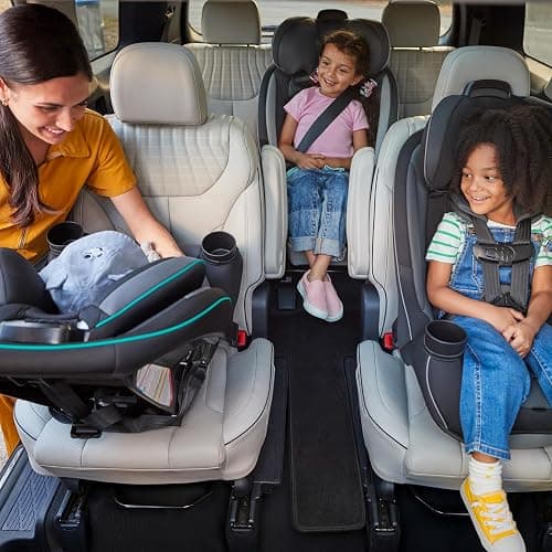 Safety 1st Grow and Go All-in-One Slim Convertible Car Seat, Rear Facing, 5-40 lbs, Forward Facing (30–65 lbs), High Back Booster Seat 40-100 pounds, Iron Frost thumbnail 13