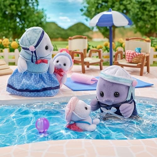 Calico Critters Seal Family - 4 Collectible Figures for Ages 3+ thumbnail 6