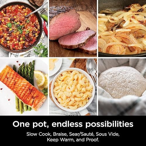 Ninja® 12-in-1 PossibleCooker™ PLUS | 8.5-qt - Sous Vide & Proof Multi-Cooker | Slow Cooker, Dutch Oven & More | Glass Lid & Integrated Spoon | Nonstick | Oven Safe Pot to 500°F | Black | MC1010 thumbnail 10