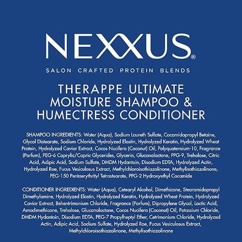 Nexxus Therappe Humectress Professional Moisturizing Shampoo and Conditioner Set 2-Pack for Dry Hair with Caviar Complex and Elastin Protein Silicone-Free Hair Care 33.8 oz Each thumbnail 11