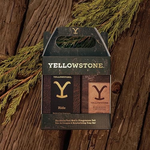 Yellowstone Men's Fragrance & Grooming Gift Set by Tru Western, Eau de Cologne & Artinsal Bar Soap - 1 fl oz thumbnail 3