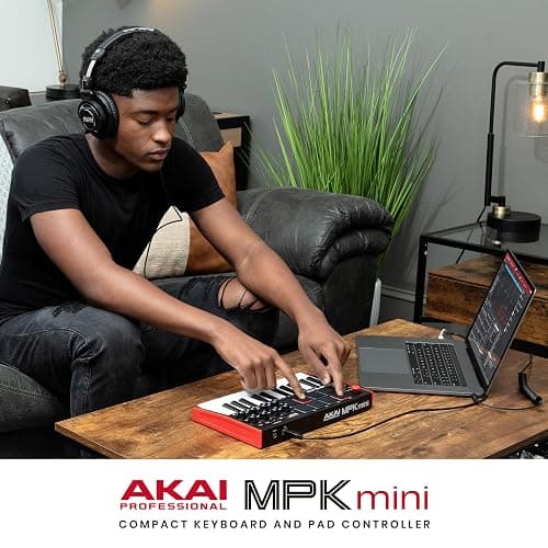 Akai Professional MPK Mini MK3-25 Key USB MIDI Keyboard Controller With 8 Backlit Drum Pads, 8 Knobs, Music Production Software and Native Instruments Sound Package (NKS Integration) thumbnail 12
