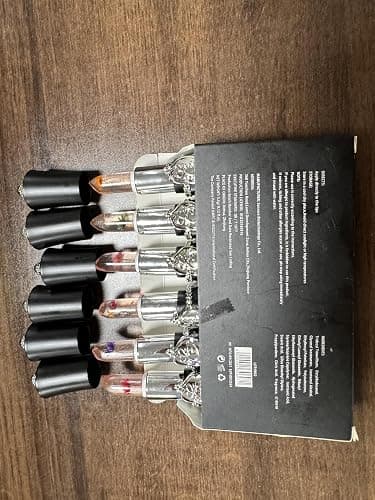 firstfly Pack of 6 Crystal Flower Jelly Lipstick, Long Lasting Nutritious Lip Balm Lips Moisturizer Magic Temperature Color Change Lip Gloss (Black) thumbnail 9