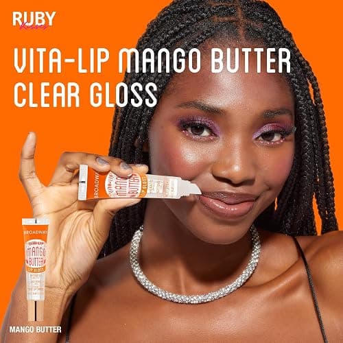 Ruby Kisses Broadway Vita-Lip Clear Lip Gloss (48 Pack), Ultra-Hydrating & Soothing Formula with Vitamins, High-Shine Non-Sticky Finish Lip Balm with Mint, Rosehip, Coconut, Mango, Argan, Honey, Shea thumbnail 8