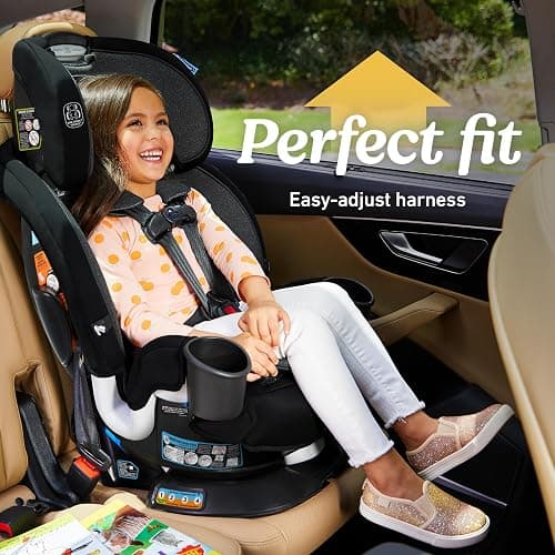 Graco Turn2Me 3-in-1 Rotating Convertible Car Seat, Cambridge, Rear-Facing Rotation Only, Forward-Facing Mode, Highback Booster Up to 100 lbs, Adjustable Headrest & Harness, Steel Reinforced Frame thumbnail 6