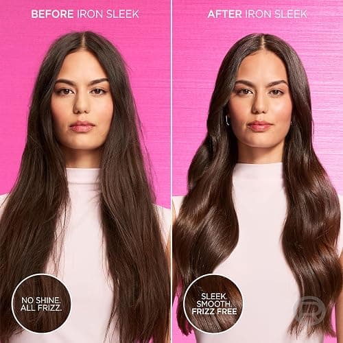 L'Oreal Paris Sulfate Free Iron Sleek Coat, Anti-Frizz Hair Treatment Spray with Heat Protection & Humidity Protection, Semi-Permanent Smoothing, Suitable for Color-Treated Hair, EverPure, 5.1 fl oz thumbnail 9