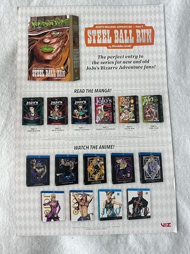 JOJO'S BIZARRE ADVENTURE Part 7-12"x18" D/S Original Movie TV Poster SDCC 2025 Viz Media thumbnail 2
