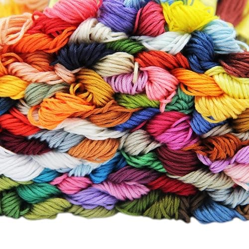 ATDAWN Rainbow Color Embroidery, Cross Stitch Threads, Bracelets, Crafts Floss, 100 Count thumbnail 3