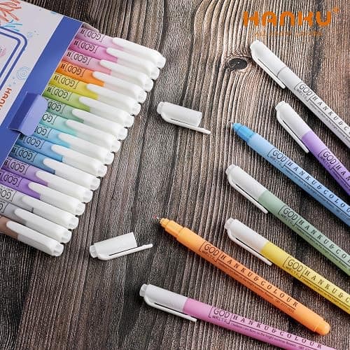 HANKU 0.38mm Fine Point Pen,16 Pack Colored Fineliner Bible Pens No Bleed Through,Extra Fine Tip Marker Pens for Bullet Journaling,Planner,Coloring,Bible Study Back to School Office Supplies thumbnail 6