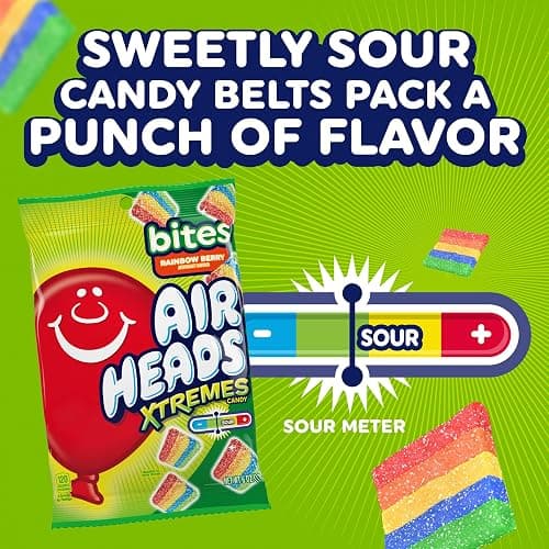Airheads Xtremes Bites, Rainbow Berry, Party, 30.4 OZ Stand Up Bag thumbnail 5