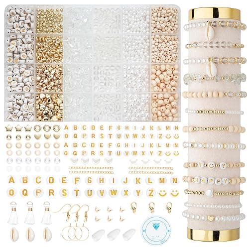 Xylise Jewelry Making Supplies Kit Natural Stone Beads for Irregular Natural Stone with for DIY Craft Bracelet Necklace Earrings for Adults (Transparent) - Image 1