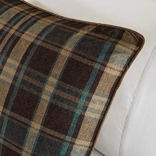 Woolrich Rustic Lodge Cabin Comforter Set - All Season Down Alternative Warm Bedding Layer and Matching Shams, Oversized Queen, Hadley Plaid, Multi thumbnail 3
