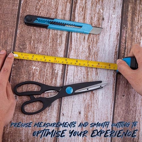CARTMAN 39-Piece Home Tool Set Kit, Essential Household Hand Tools with Plastic Storage Case Blue thumbnail 5