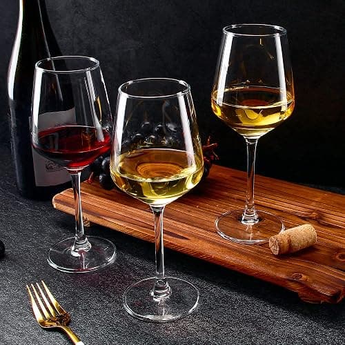 SHYRC Wine Glasses Set of 6, 12oz Clear Red/White Wine Glasses, Long Stem Glasses for Party, Wedding and Home thumbnail 2