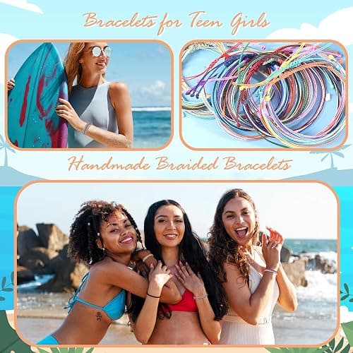 Long tiantian Summer Stuff String Anklet Bracelet for Women Beachy Bracelets Essentials Waterproof Surfer Bracelets Cute Summer Accessories Resort Wear for Women 2026 thumbnail 3
