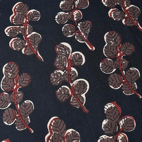 Ridhi Hand Block Print 18x18 Black Decorative Outdoor Couch Throw Canvas Pillow Cover Set of 2 Washable Modern Vintage Boho Chic Spring Home Decor GIFS Cover thumbnail 9