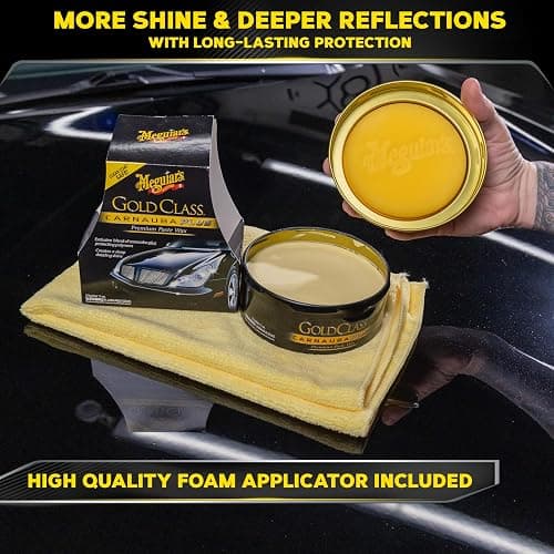 Meguiar's G7014J Gold Class Carnauba Plus Premium Paste Wax, Creates a Deep Dazzling Shine – 11 Oz Container thumbnail 4