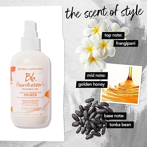 Bumble and bumble. Hairdresser's Invisible Oil Heat/UV Protection Leave-In Conditioner Hair Primer | Hydrating, Anti Frizz, Color Safe | Straight, Coily | With Argan Oil + Coconut Oil thumbnail 9