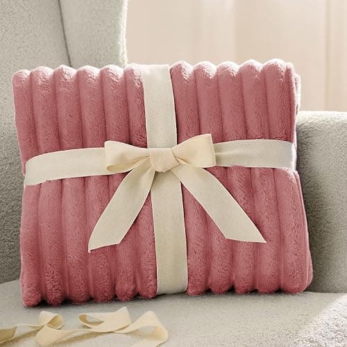 Bedsure GentleSoft Dusty Pink Twin XL Blanket for Bed - Cozy Soft Blankets for Women, Cute Small Fleece Throws for Girls, Birthday Gifts for Women Decor Gifts for Mom, 66x90 Inches thumbnail 7