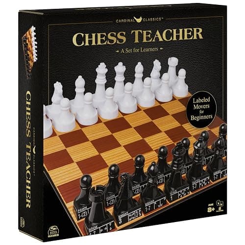 Spin Master Games, Cardinal Classics Chess Teacher, Learn to Play Strategy Board Games for Beginners, Chess Sets for Adults, 2 Players, for Ages 8 & Up - Image 1