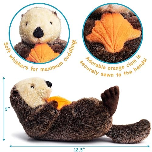 TigerHart Owen The Sea Otter - 13 Inch Stuffed Animal Plush thumbnail 2