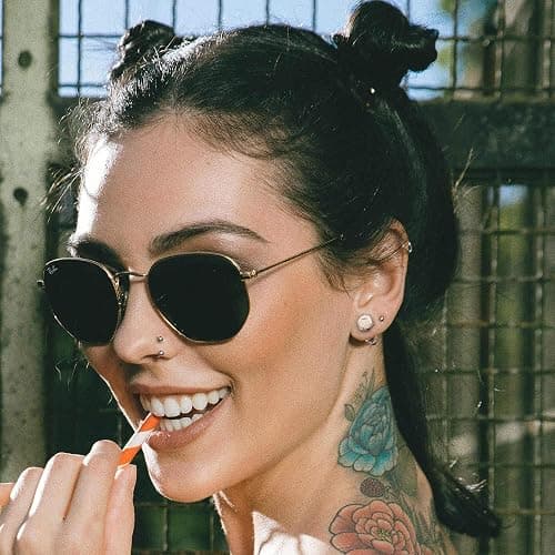 AllerPierce Stainless Steel Punk Earrings Cool Screw on Earring Studs Backs Piercing Jewelry for Men Women thumbnail 3