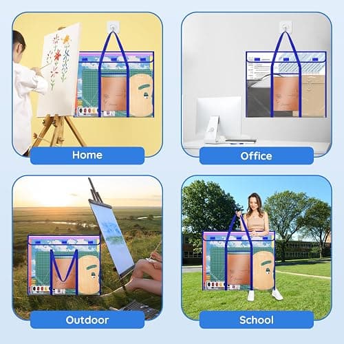 ZKOO Bulletin Board Poster Storage, Extra-Large Storage Chart Bag 30" x 24", Bulletin Board Sheet Organization (30" X 24") thumbnail 6