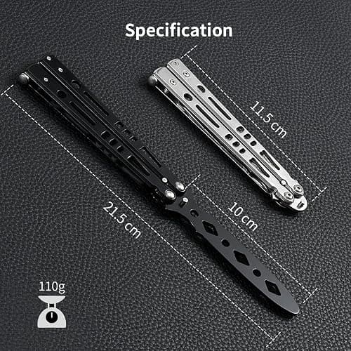 Vudwson Practice Tool with Cool Color Design, Full Stainless Steel, Set of 3 Color (Black&Silver&Colorful) thumbnail 2