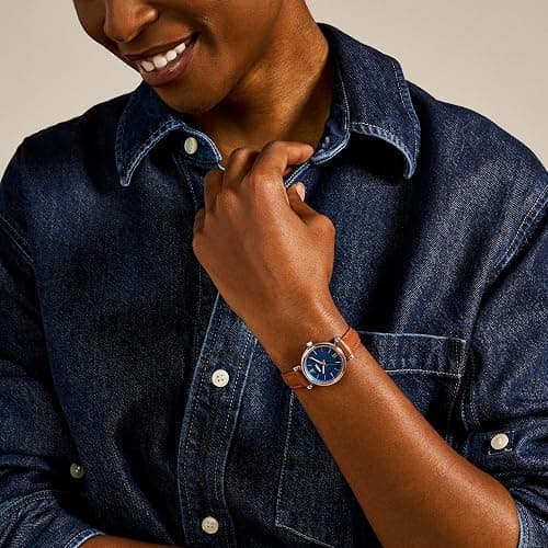 Fossil Women's Watch and Bracelet Set, Carlie Three-Hand Stainless Steel Watch for Women and Bracelet Set thumbnail 4