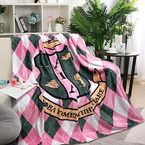 Sorority Gifts for Women Throw Blanket Soft Micro Throw Light Weight Flannel Blanket for Home, Bed, Sofa 50''X60'' thumbnail 2