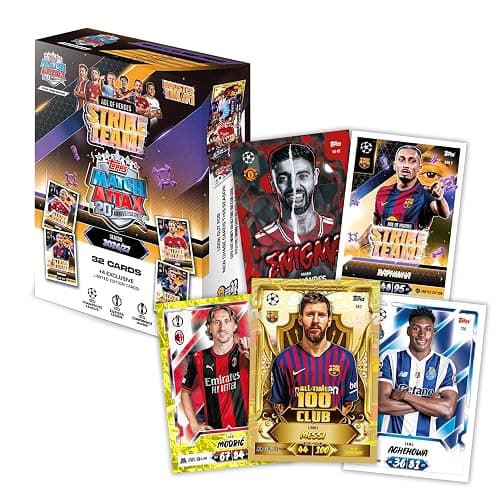Topps Match Attax UCC 2026/27 - Booster Tin 1 (Strike Team) | Each Booster Tin contains 36 cards, including four exclusive Age of Heroes Limited Edition cards. thumbnail 2