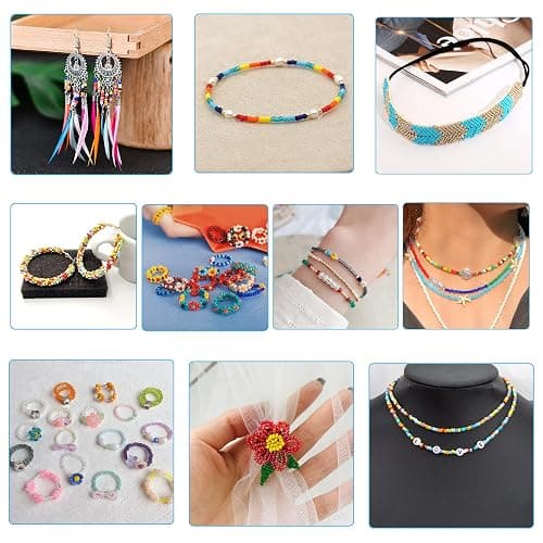 Bala&Fillic Taille 2mm 12/0 Fabrication de Bijoux de Perles de Rocaille, 48 Couleurs 38000pcs Petites Perles de Verre pour la Fabrication de Bracelets Colliers thumbnail 5