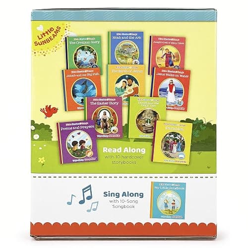 Bible Stories and Songs Interactive Electronic Take Along Storyteller with 11 Books (Little Sunbeams) thumbnail 14