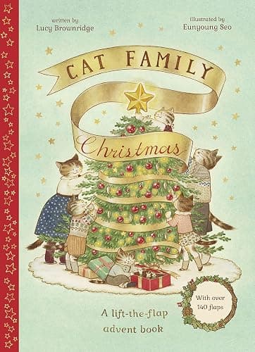 Cat Family Christmas: A lift-the-flap advent book - With over 140 flaps - Image 1
