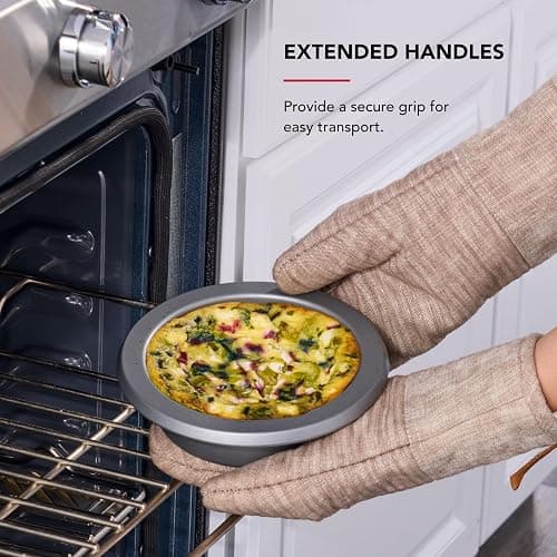 KitchenAid Nonstick Swiss Engineered Aluminized Steel Round Cake Pan, Dishwasher Safe, Contour Silver, 6 Inch thumbnail 5
