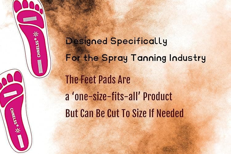 Pink 25Pairs(50Feets) Disposable Spray Tanning Feet Pads for Hygienic Foot Protectors,Comfortable & Hygienic Spray Tan Pads Feet-Specifically for the Spray Tanning Industry or Salon thumbnail 3