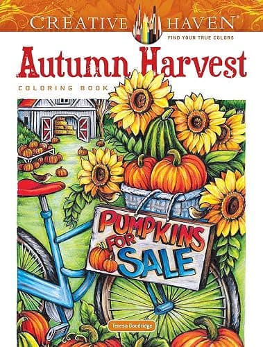 Creative Haven Autumn Harvest Coloring Book (Adult Coloring Books: Seasons) - Image 1