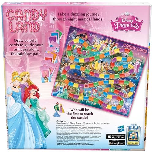 Hasbro Gaming Candy Land Disney Princess Edition Board Game, Preschool Games for 2 to 3 Players, Family Games for Kids Ages 3 and Up (Amazon Exclusive) thumbnail 2