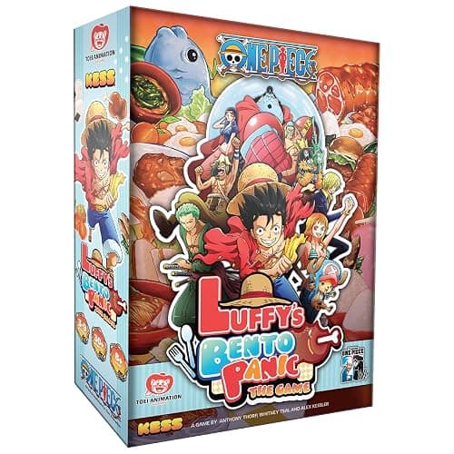 KESS One Piece: Luffy’s Bento Panic Game for Players Ages 10 & Up, Playtime 30 Mins, Anime, Quick to Learn, Feasting Fun: Lunch is Served, with a Side of Panic - Image 1