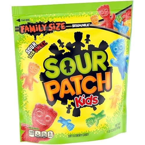 Chewy & Soft Sour Patch Kids, Assorted Fruits, Family Size, 1.8 lb thumbnail 12