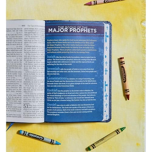 KJV Kids Bible, Royal Blue LeatherTouch, KJV Holy Bible, Red Letter, Presentation Page, Study Helps for Children, Full-Color Inserts and Maps, Easy-to-Read Bible MCM Type thumbnail 4
