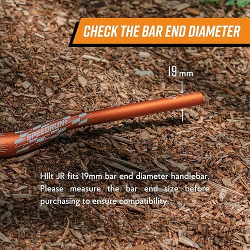 Funn Hilt JR Mountain Bike Handlebar Grips With Single Lock On Clamp, Bicycle Handlebar Locking Grips with 19 mm Inner Diameter, Short Bicycle Grips For Youth, Girls and Boys thumbnail 4