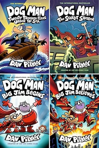 Dog Man 4-Book Collection Set (Books 11–14) by Dav Pilkey - Image 1