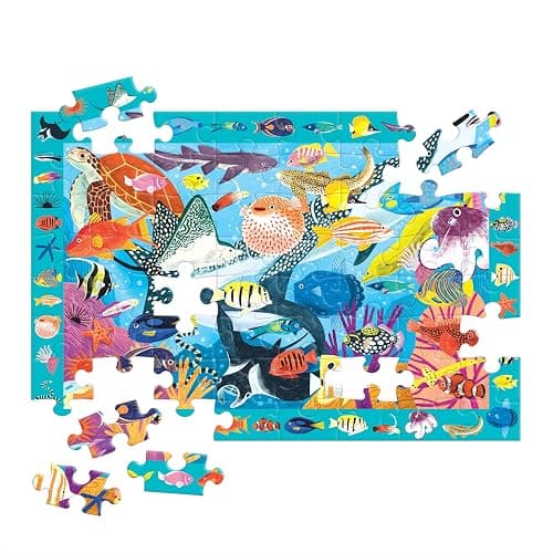 Mudpuppy Coral Reef — 64 Piece Search & Find Puzzle Featuring Diverse Marine Animals and Over 40 Hidden Images to Find for Ages 4+ thumbnail 4